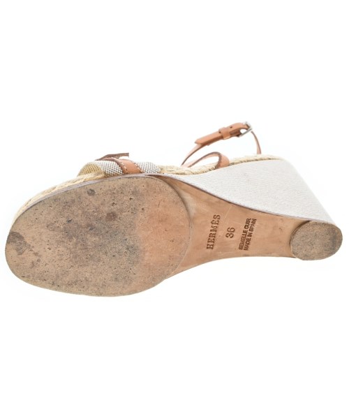 HERMES（エルメス）サンダル ベージュ サイズ:EU36(22.5cm位) レディース/2200615057026