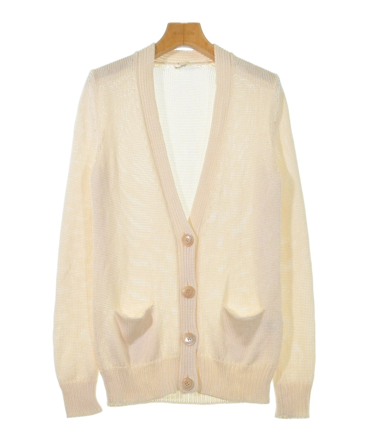 HERMES（エルメス）カーディガン ベージュ サイズ:38(M位) レディース