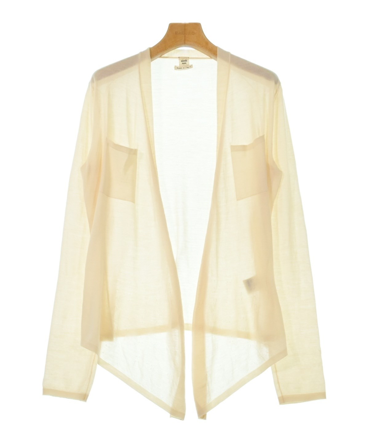 HERMES（エルメス）カーディガン ベージュ サイズ:38(M位) レディース