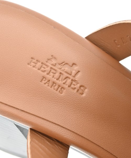 HERMES（エルメス）サンダル 茶 サイズ:EU39 1/2(26cm位) レディース/2200619020019