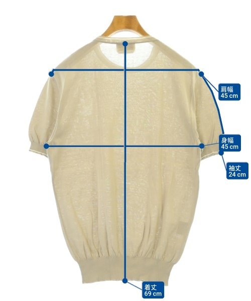 HERMES（エルメス）ニット・セーター ベージュ サイズ:M メンズ/2200619565138