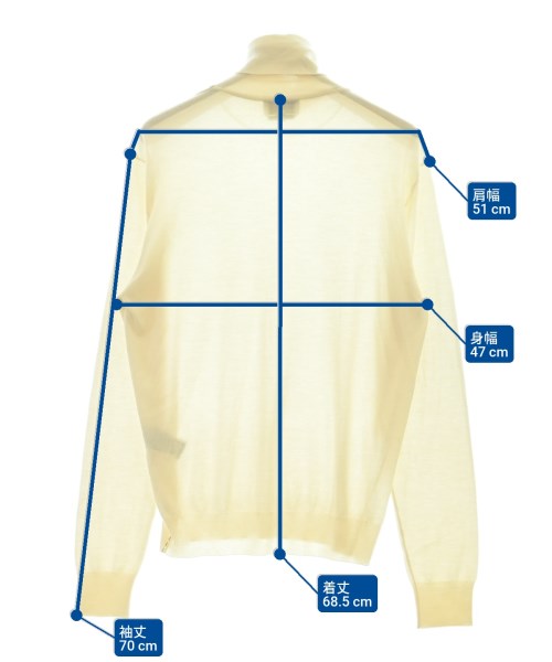HERMES（エルメス）ニット・セーター 白 サイズ:M メンズ/2200619940010