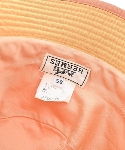 HERMES（エルメス）ハット オレンジ サイズ:58cm メンズ/2200620164184