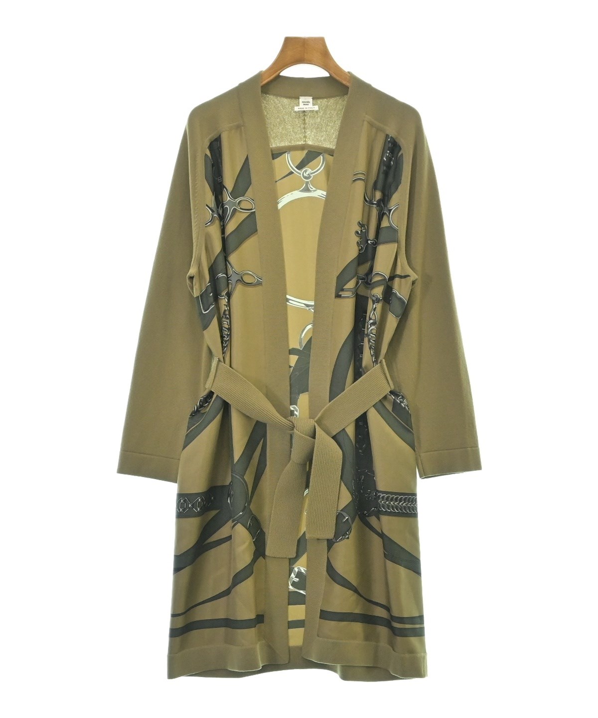 HERMES（エルメス）カーディガン カーキ サイズ:34(XXS位) レディース