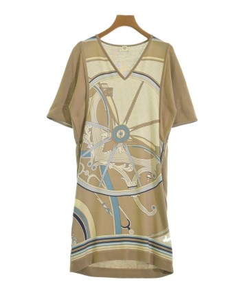 HERMES（エルメス）ワンピース ベージュ サイズ:36(XS位) レディース
