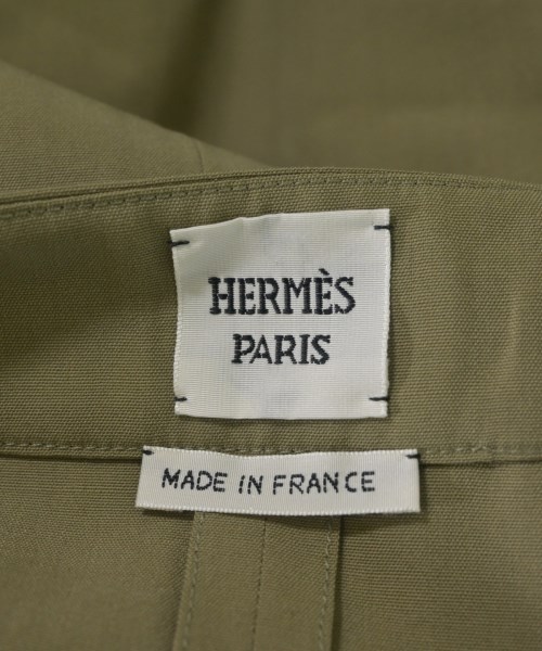 HERMES（エルメス）ひざ丈スカート カーキ サイズ:40(M位) レディース/2200620638036