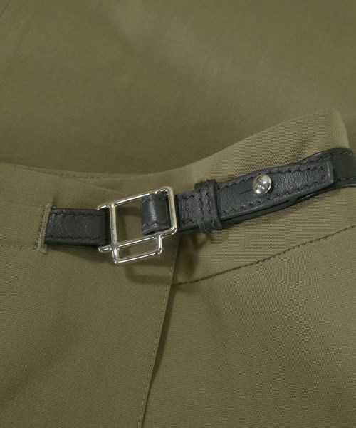 HERMES（エルメス）ひざ丈スカート カーキ サイズ:40(M位) レディース/2200620638036