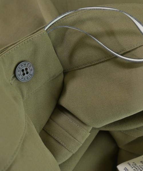 HERMES（エルメス）ひざ丈スカート カーキ サイズ:40(M位) レディース/2200620638036