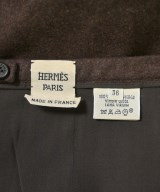HERMES（エルメス）ひざ丈スカート 茶 サイズ:36(XS位) レディース/2200620894029