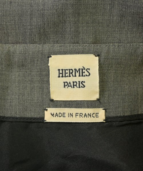 HERMES（エルメス）ひざ丈スカート グレー サイズ:34(XXS位) レディース/2200620894036