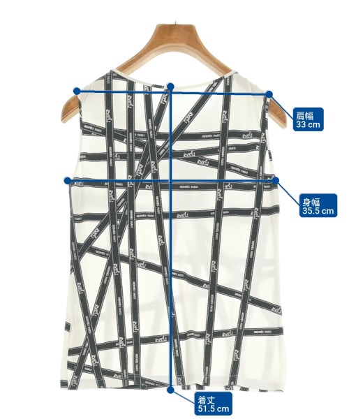 HERMES（エルメス）ノースリーブ 白 サイズ:M レディース/2200620898119