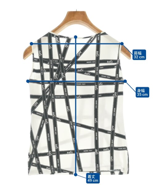HERMES（エルメス）ノースリーブ 白 サイズ:XS レディース/2200620898126