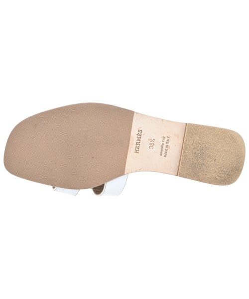 HERMES（エルメス）サンダル 白 サイズ:EU38 1/2(25cm位) レディース/2200604780041
