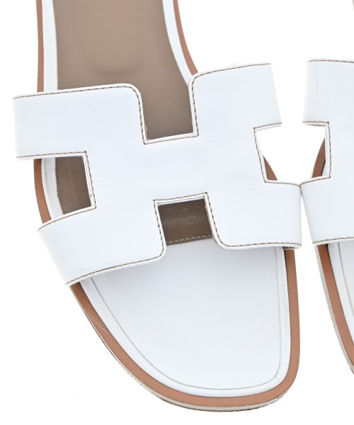 HERMES（エルメス）サンダル 白 サイズ:EU38 1/2(25cm位) レディース/2200604780041