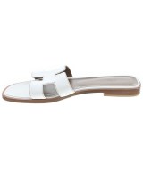 HERMES（エルメス）サンダル 白 サイズ:EU38 1/2(25cm位) レディース/2200604780041