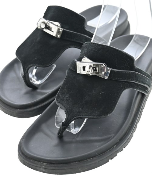 HERMES（エルメス）サンダル 黒 サイズ:EU37(23.5cm位) レディース/2200607339017