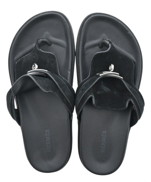 HERMES（エルメス）サンダル 黒 サイズ:EU37(23.5cm位) レディース/2200607339017