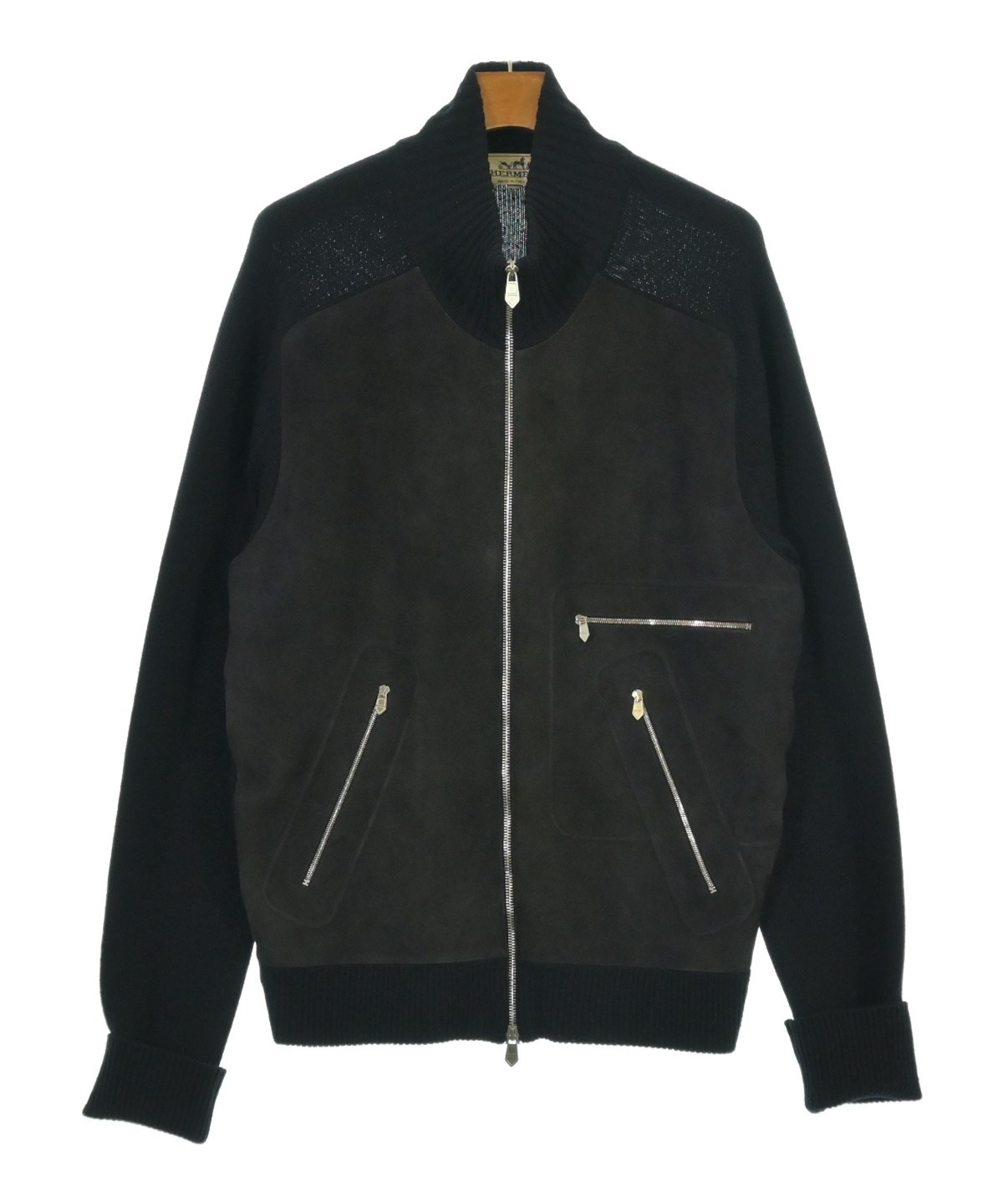 HERMES（エルメス）カーディガン 紺 サイズ:S メンズ/2200608126029