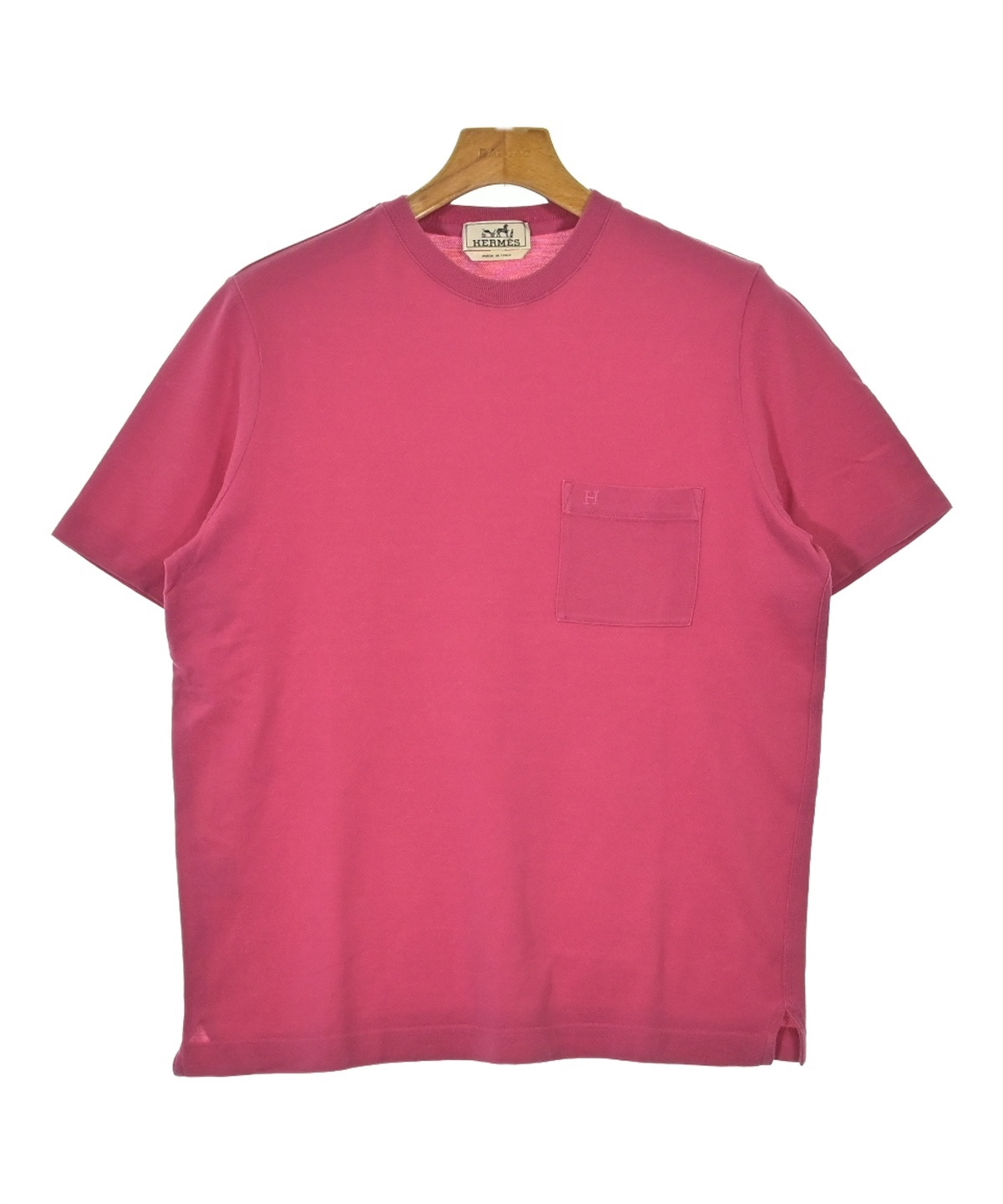 HERMES（エルメス）Tシャツ・カットソー ピンク サイズ:S メンズ