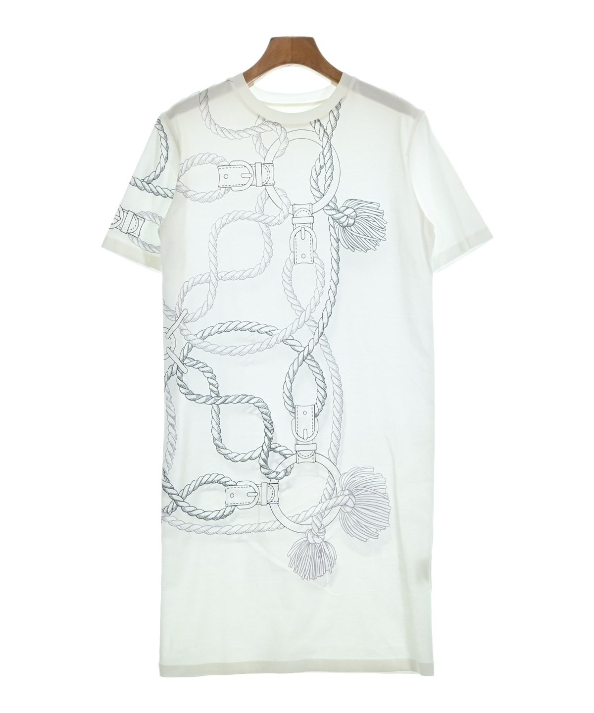 HERMES（エルメス）ワンピース 白 サイズ:34(XXS位) レディース