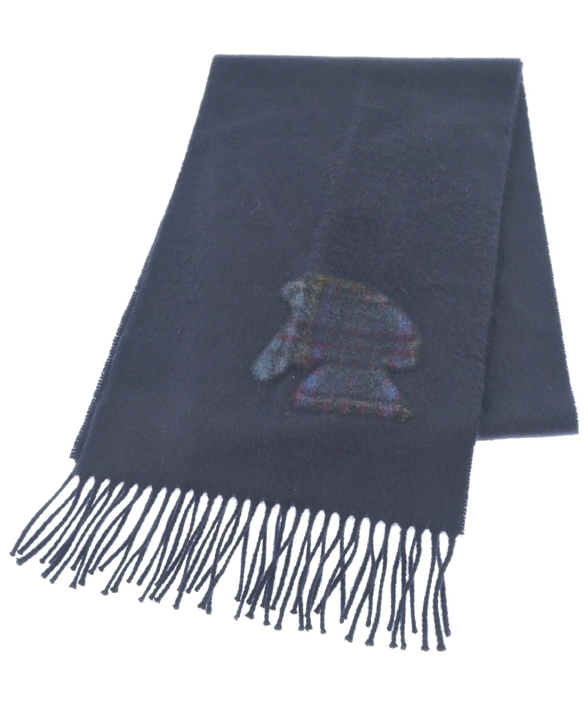 HERMES（エルメス）マフラー 紺 サイズ:- メンズ/2200569038096