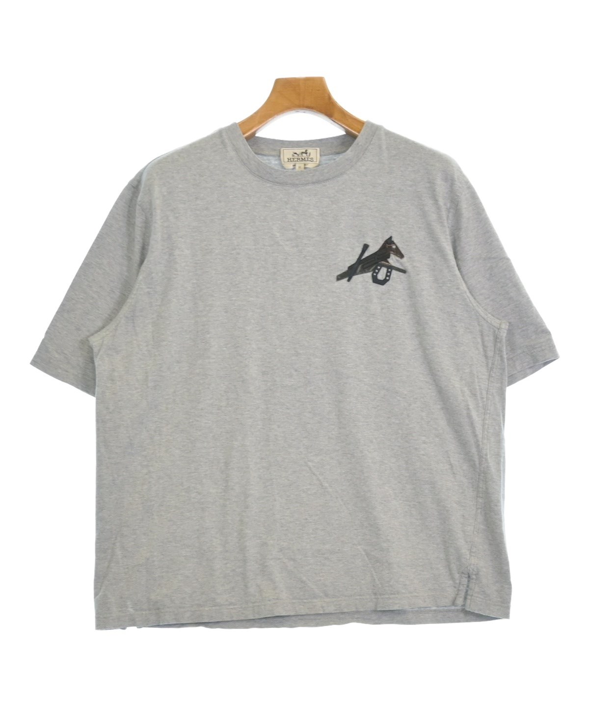 HERMES（エルメス）Tシャツ・カットソー グレー サイズ:M メンズ