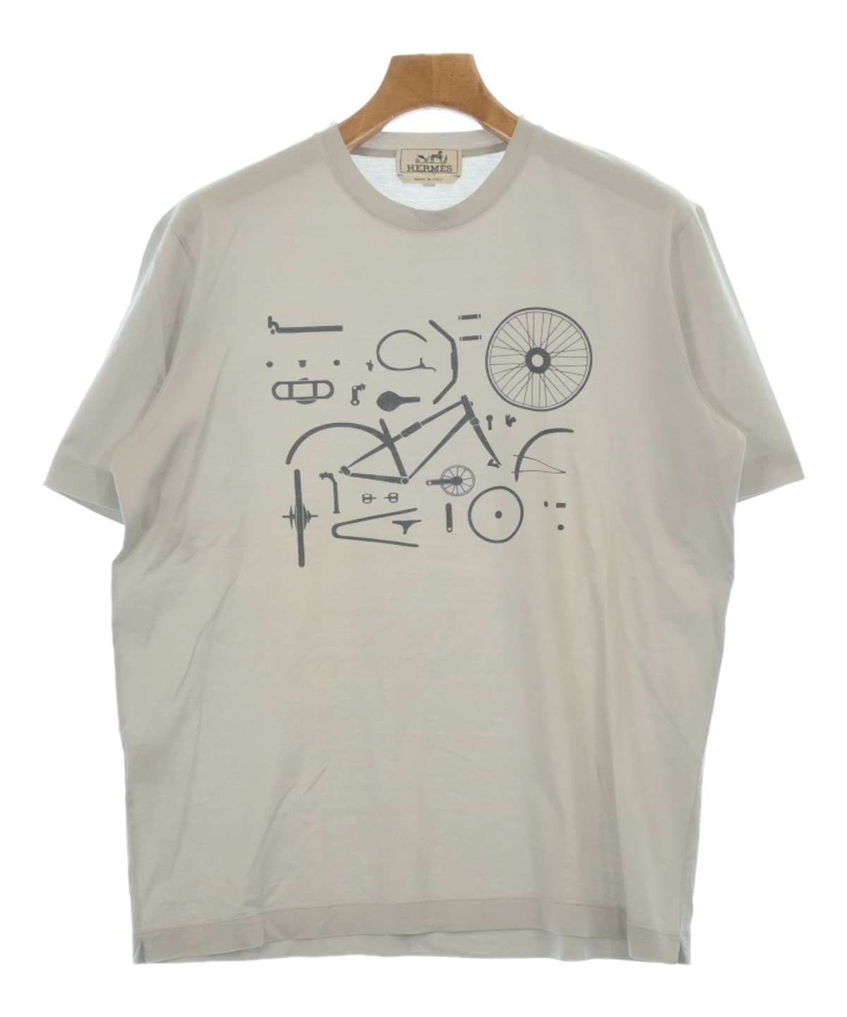 HERMESエルメスメンズTシャツ中古 HERMES（エルメス）Tシャツ・カットソー グレー サイズ:S メンズ