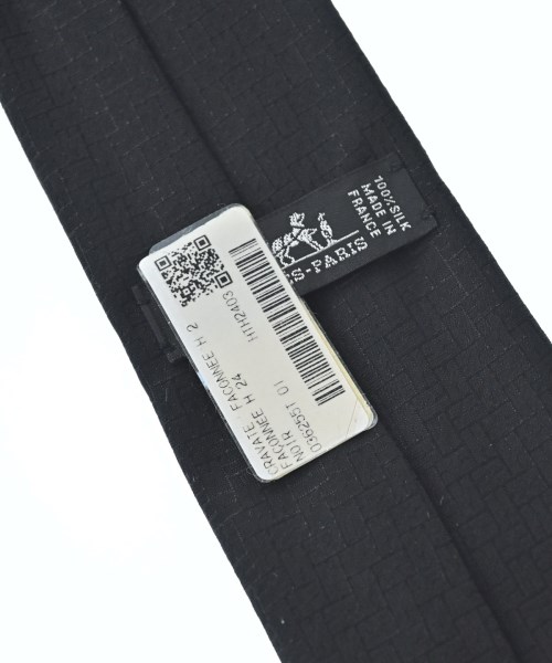 HERMES（エルメス）ネクタイ 黒 サイズ:- メンズ/2200670091034