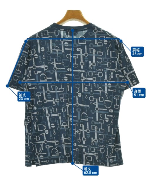 HERMES（エルメス）Tシャツ・カットソー 紺 サイズ:S メンズ/2200673472090