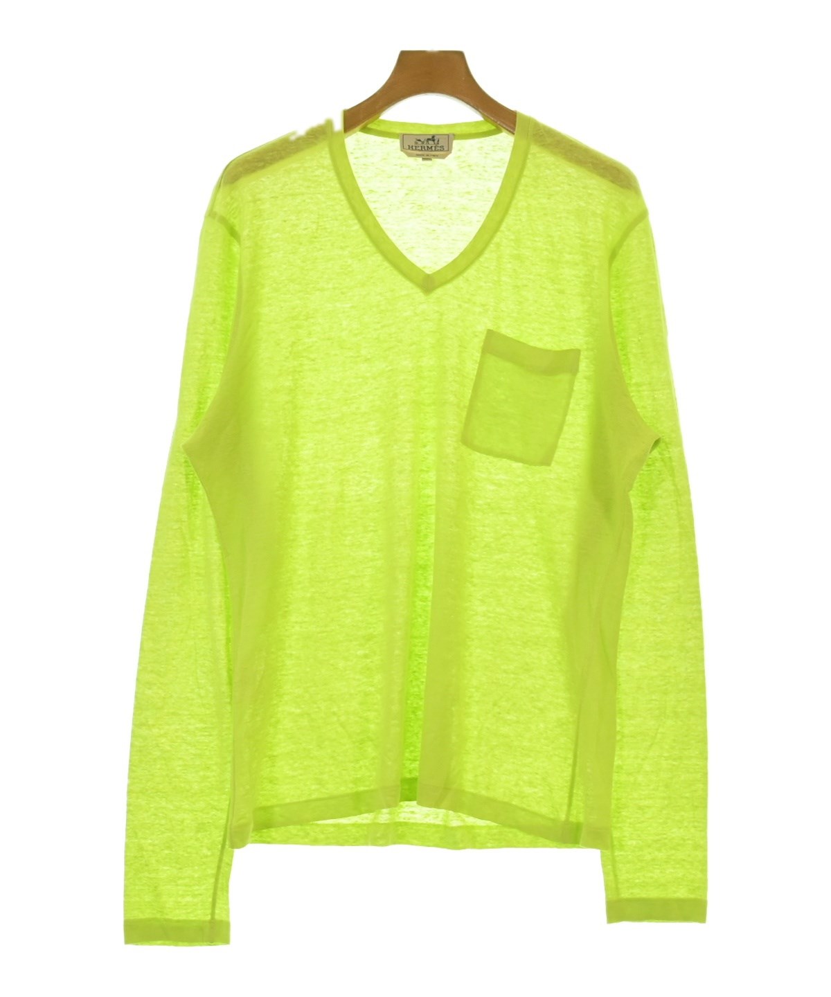 HERMES エルメス Tシャツ・カットソー S 緑 【古着】【中古】【送料無料】 HERMES（エルメス）Tシャツ・カットソー 緑 サイズ:M メンズ