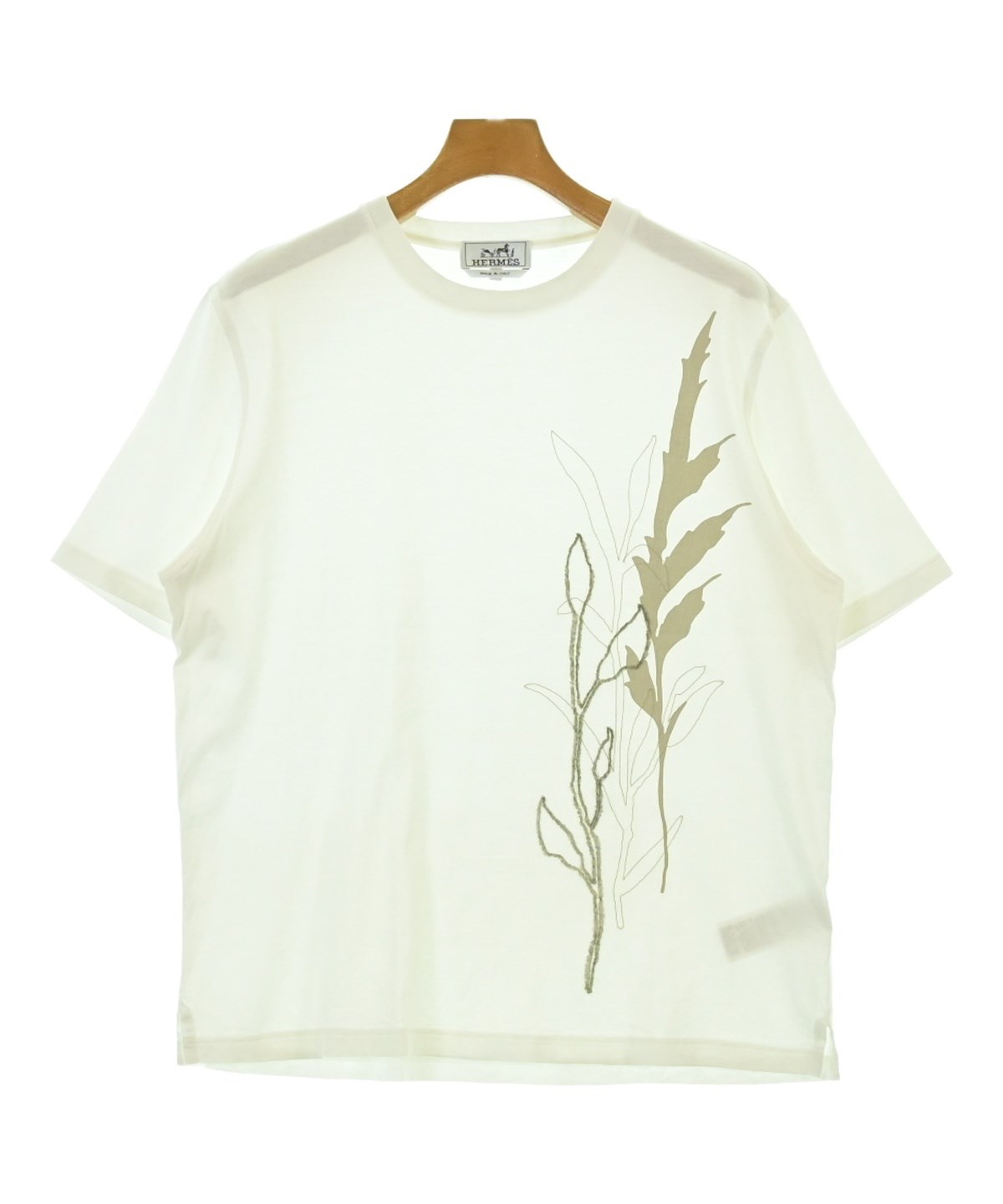 HERMES エルメス Tシャツ・カットソー XS 白 【古着】【中古】【送料無料】 HERMES - HERMES エルメス Tシャツ・カットソー XS 白 【古着】【中古