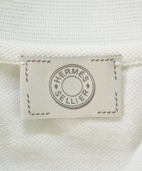 HERMES（エルメス）ポロシャツ 白 サイズ:XL メンズ/2200673520012