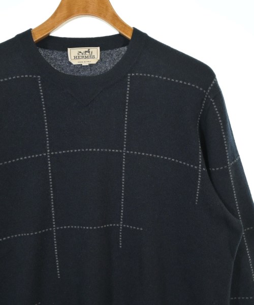 HERMES（エルメス）ニット・セーター 紺 サイズ:XL メンズ/2200673520029