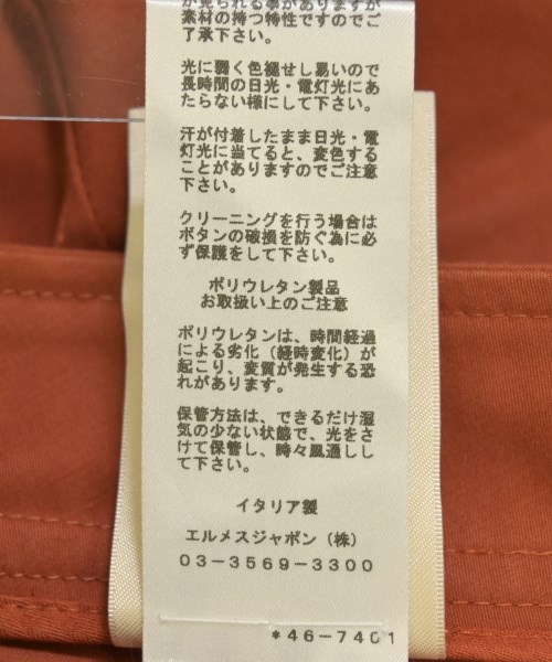 HERMES（エルメス）クロップドパンツ オレンジ サイズ:34(XXS位) レディース/2200673520036