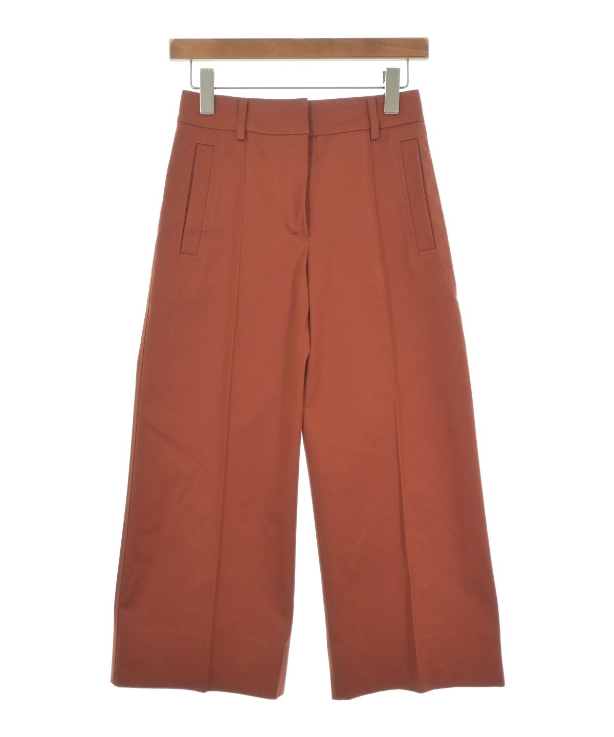 HERMES（エルメス）クロップドパンツ オレンジ サイズ:34(XXS位