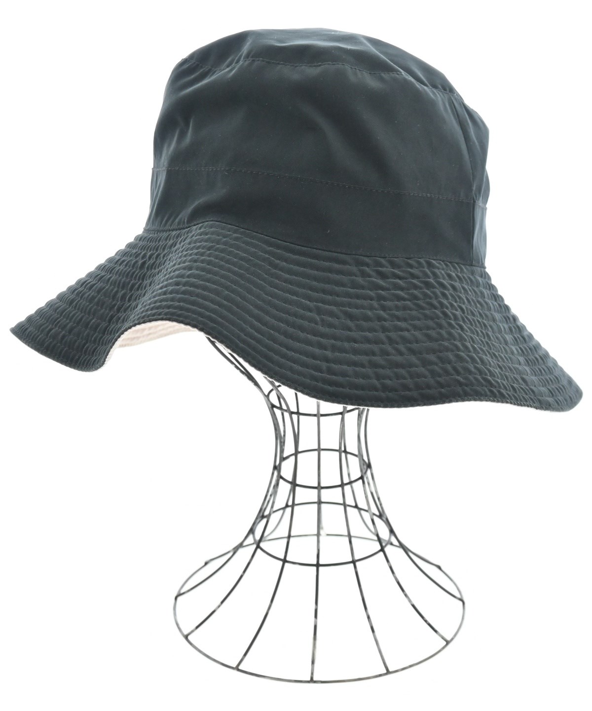 【美品】最終値下げ　エルメス　ハット　56 HERMES（エルメス）ハット 黒 サイズ:56 レディース/2200673520074