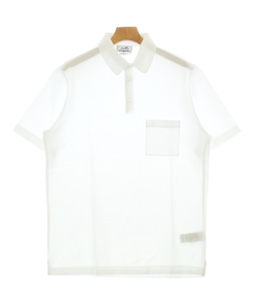 HERMES(エルメス)ポロシャツ 白 サイズ:L/2200673675019