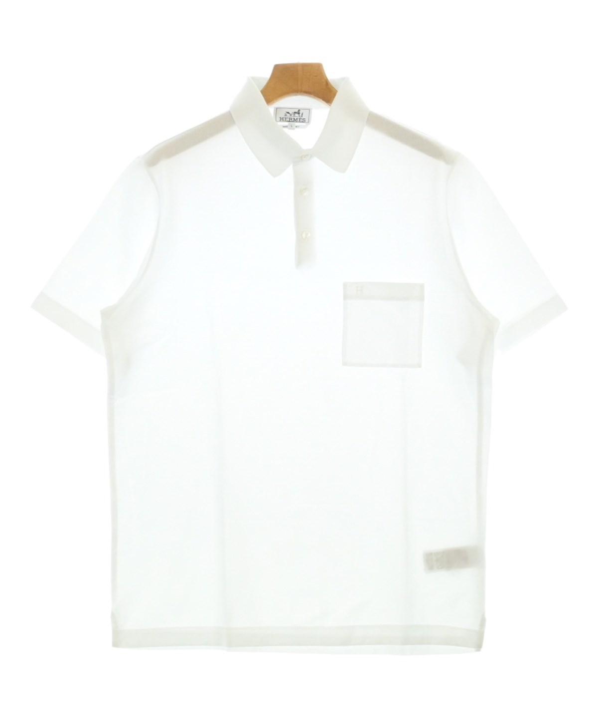 新品エルメス ポロシャツ Mサイズ HERMES（エルメス）ポロシャツ 白 サイズ:L メンズ/2200673675019