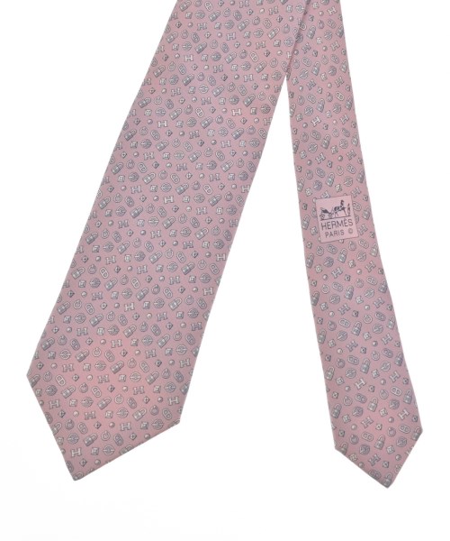 HERMES（エルメス）ネクタイ ピンク サイズ:- メンズ/2200670452064