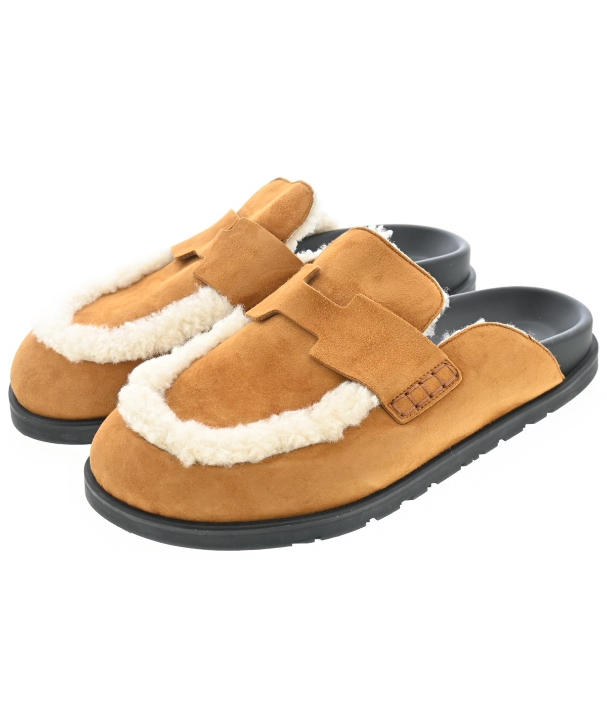 m*y様 レア！Hermes　エルメス　ミュール　サンダル　レザー　ベージュ HERMES（エルメス）サンダル ベージュ サイズ:EU42(27cm位) メンズ