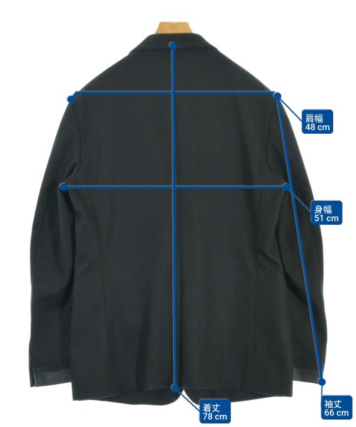 HERMES（エルメス）テーラードジャケット 黒 サイズ:54(XXL位) メンズ/2200675074018