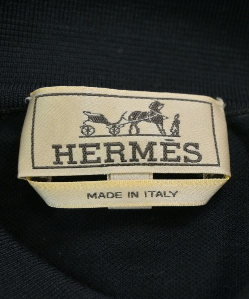 HERMES（エルメス）ポロシャツ 黒 サイズ:L メンズ/2200675287067