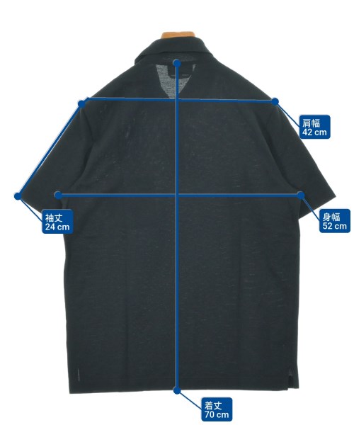 HERMES（エルメス）ポロシャツ 黒 サイズ:L メンズ/2200675287067