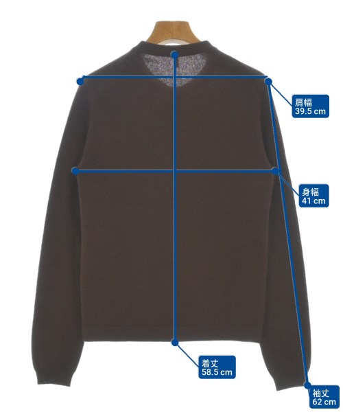 HERMES（エルメス）カーディガン 茶 サイズ:SM レディース/2200668074087