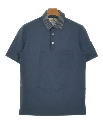 HERMES（エルメス）ポロシャツ 紺 サイズ:XS メンズ/2200675084093