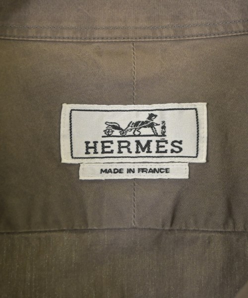 HERMES（エルメス）カジュアルシャツ 茶 サイズ:39(M位) メンズ/2200676295047
