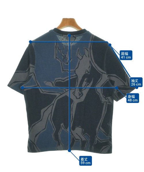 HERMES（エルメス）Tシャツ・カットソー 紺 サイズ:S メンズ/2200676576047
