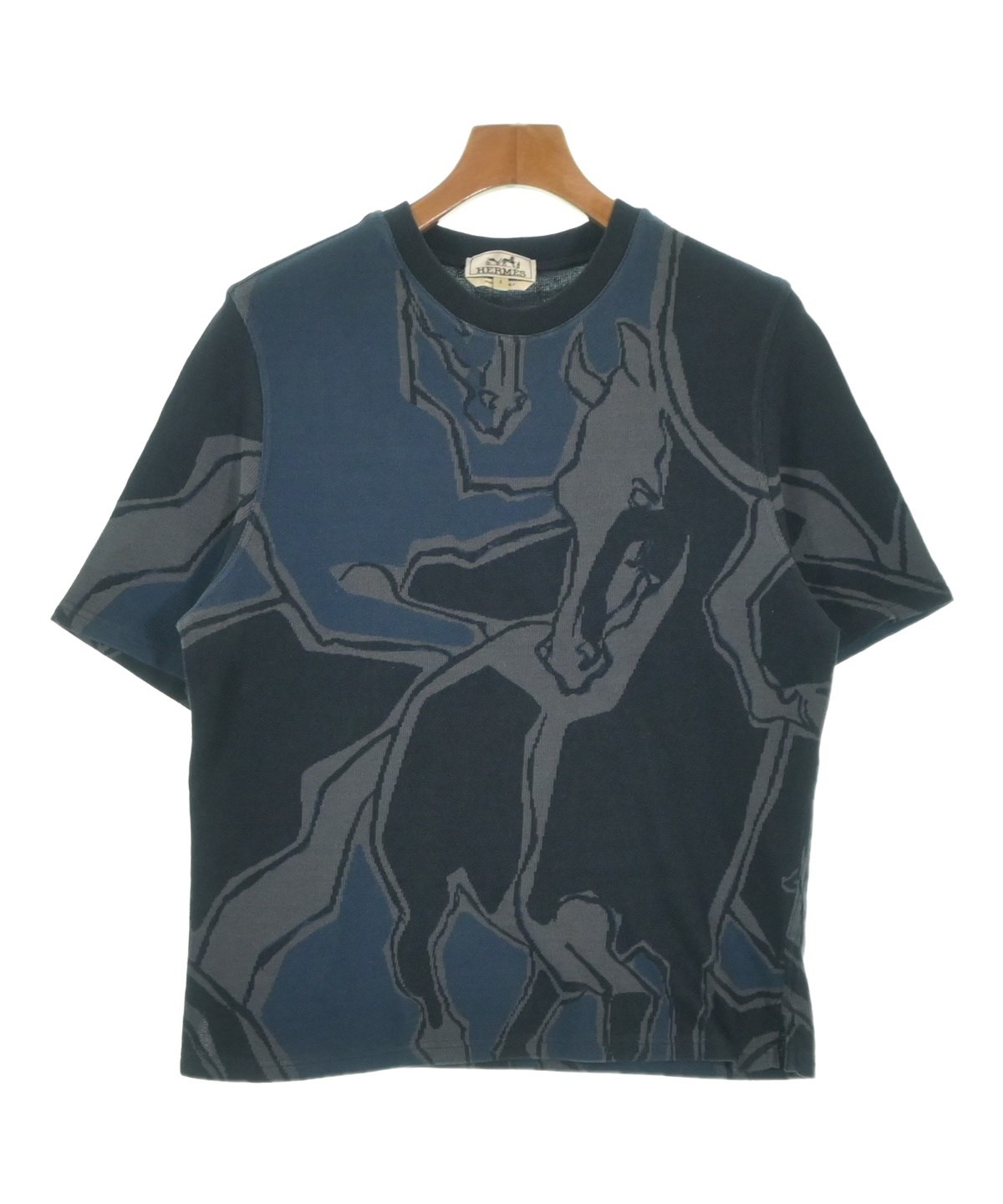 HERMES（エルメス）Tシャツ・カットソー 紺 サイズ:S メンズ