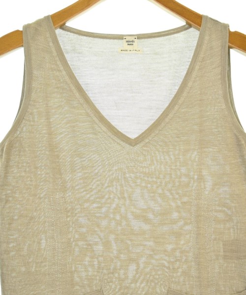 HERMES（エルメス）ベスト ベージュ サイズ:34(XXS位) レディース/2200677388052