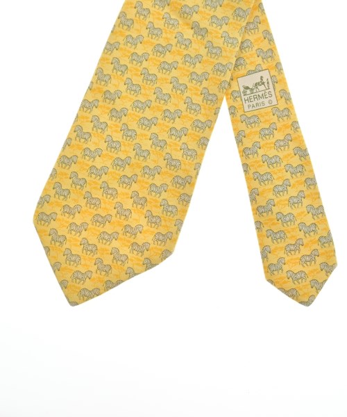 HERMES（エルメス）ネクタイ 黄 サイズ:- メンズ/2200677714431